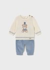 Completo pantalone e maglione neonato