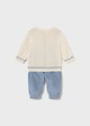 Completo pantalone e maglione neonato