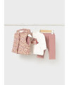 Tuta con gilet stampa neonata