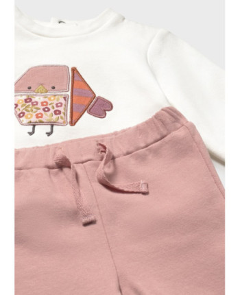 Tuta con gilet stampa neonata