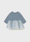 Vestito in maglia e tulle neonata