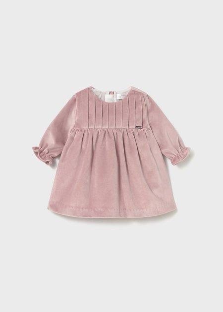Vestito velluto neonata