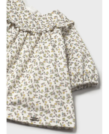 Vestito velluto stampato neonata