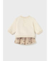 Completo gonna tulle e felpa neonata