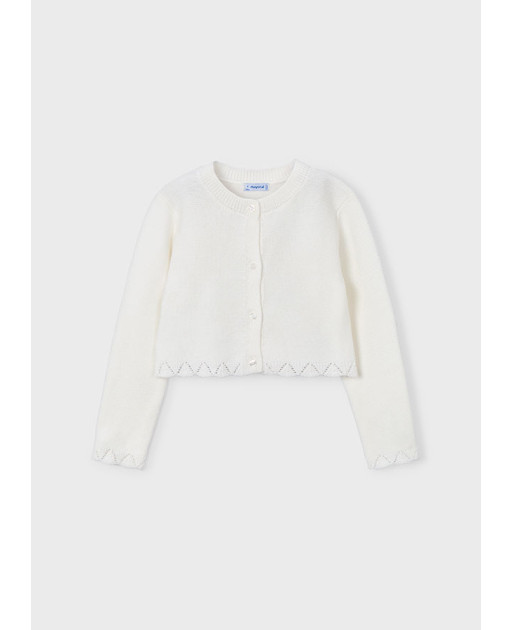Cardigan tricot bambina