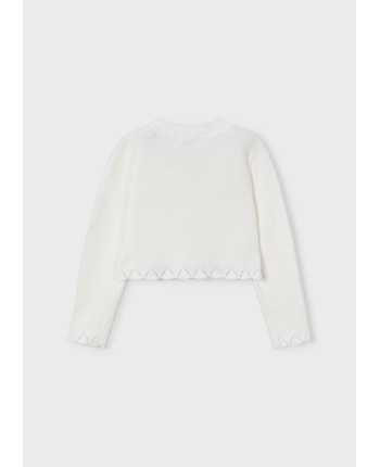 Cardigan tricot bambina