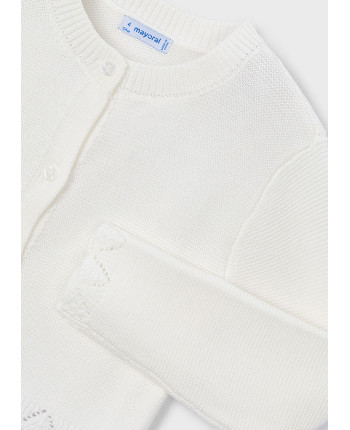 Cardigan tricot bambina