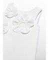 Vestito crepe fiori 3d        - AbeleLula