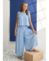 Completo pantalone chiffon plissettata - AbeleLula