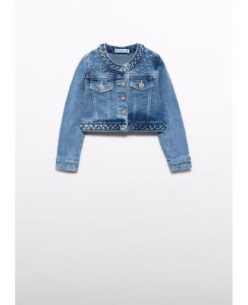 Giacca denim perle            - AbeleLula
