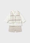 Compl. pant. corto y gilet Grano 0-24 mesi | Mayoral