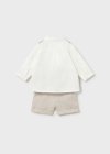 Compl. pant. corto y gilet Grano 0-24 mesi | Mayoral