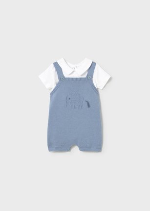 Compl. salopette tricot body Azzurro 0-24 mesi | Mayoral