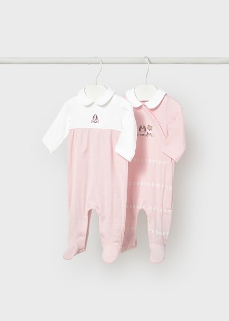 Set 2 tutine eleganti lunghe Rosa Baby 0-24 mesi | Mayoral