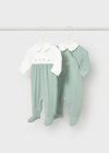 Set 2 tutine eleganti lunghe Acqua 0-24 mesi | Mayoral