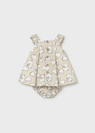 Vestito lino stampato Grano 0-24 mesi | Mayoral