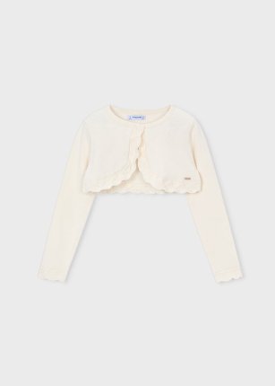 Bolerino tricot basico Ecrù 2-9 anni | Mayoral