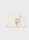 Maglietta m/l Osso-lilla 6-36 mesi | Mayoral