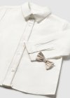 Camicia m/l elegante papillon Panna 6-36 mesi | Mayoral