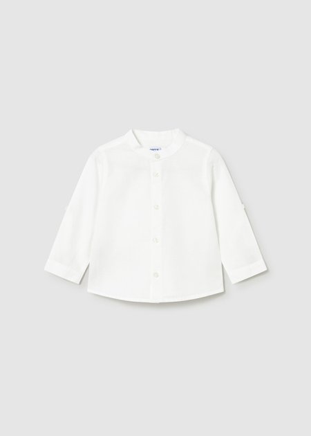 Camicia m/l lino collo corean Bianco 6-36 mesi | Mayoral