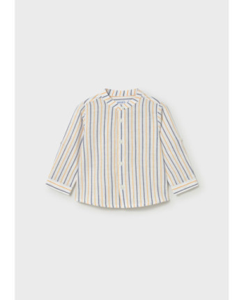 Camicia m/l lino collo corean - Mayoral
