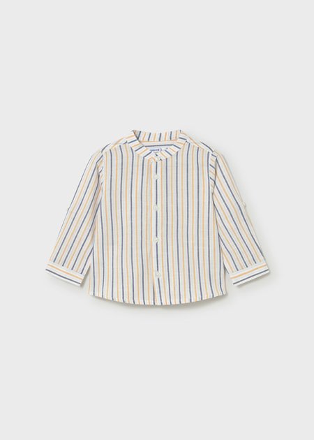 Camicia m/l lino collo corean peach 6-36 mesi | Mayoral
