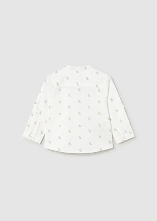Camicia m/l lino collo corean - Mayoral