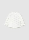 Camicia m/l lino collo corean Panna 6-36 mesi | Mayoral