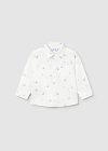 Camicia m/l lino Bco-barche 6-36 mesi | Mayoral