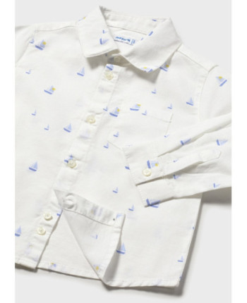 Camicia m/l lino              - Mayoral