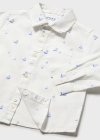 Camicia m/l lino Bco-barche 6-36 mesi | Mayoral