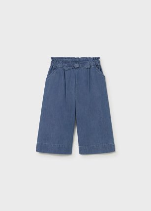 pantalone lungo fluido lavaggio scuro 6-36 mesi | Mayoral