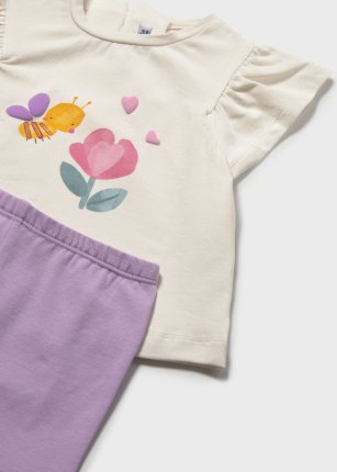Comp.leggings stampato Lilac 6-36 mesi | Mayoral