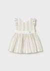 Vestito righe fascia Nocciola 6-36 mesi | Mayoral