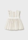 Vestito righe fascia Nocciola 6-36 mesi | Mayoral