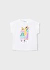 Maglia m/c Ecrù/lago 2-9 anni | Mayoral