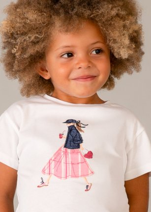 Maglia m/c Bianco 2-9 anni 3011 | Mayoral