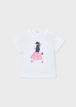 Maglia m/c Bianco 2-9 anni 3011 | Mayoral