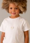 Maglietta m/c aplique Bianco 2-9 anni | Mayoral