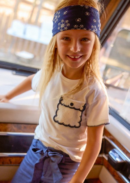 Maglietta m/c aplique Ecrù 2-9 anni | Mayoral