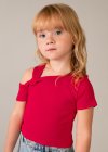 Maglietta m/c asimmettrica Cachi 2-9 anni | Mayoral