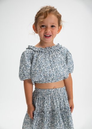 Top dobby stampa Celeste 2-9 anni | Mayoral