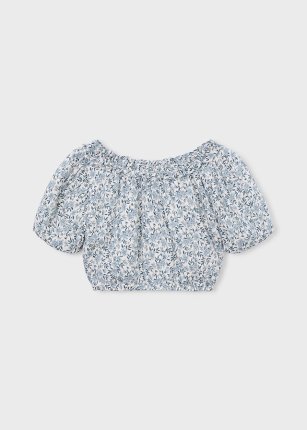 Top dobby stampa Celeste 2-9 anni | Mayoral