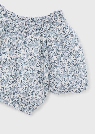 Top dobby stampa Celeste 2-9 anni | Mayoral