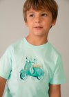 Maglietta m/c embossed vespa Menta 2-9 anni | Mayoral