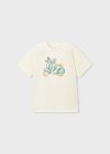Maglietta m/c ricamata Panna 2-9 anni | Mayoral