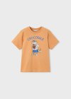 Maglietta m/c "crocodile" peach 2-9 anni | Mayoral