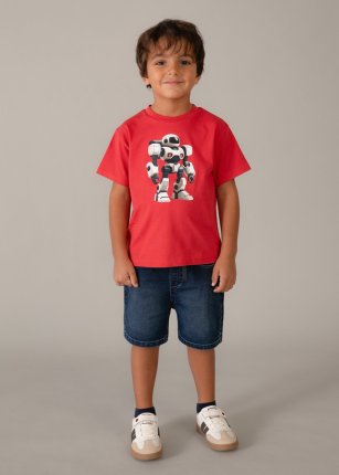 shirt m/c robot Pomodoro 2-9 anni | Mayoral