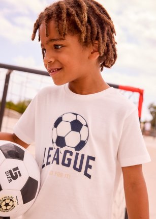 Maglietta m/c "league" Panna 2-9 anni | Mayoral