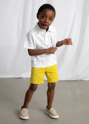Polo m/c stampata Bbco-oliva 2-9 anni | Mayoral